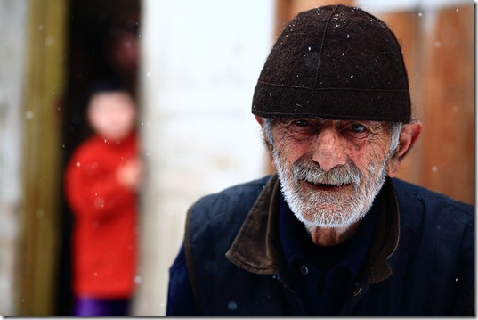  Sandro Gulbani, 82, an elder of Ipari village.